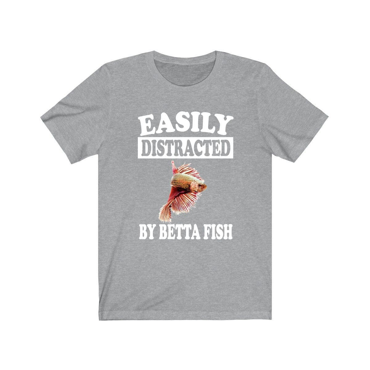 Easily Distracted By Betta Fish Shirt - betta fish print design