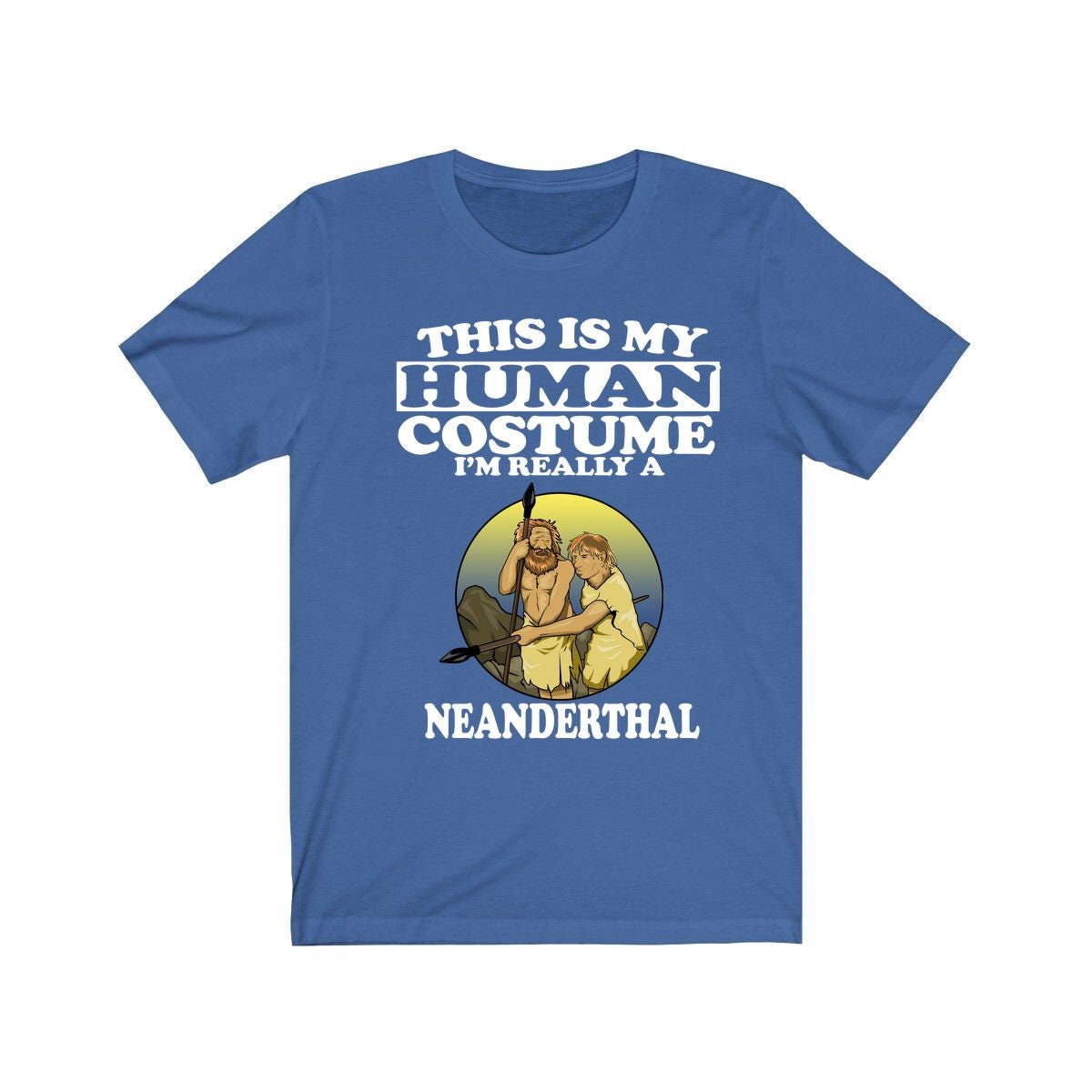 This Is My Human Costume I'm Really A Neanderthal Shirt - Neanderthal print design