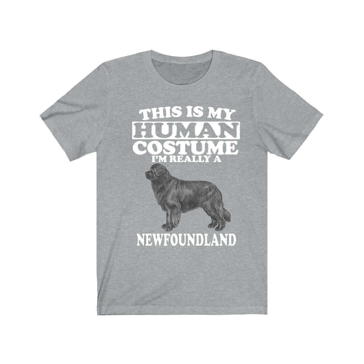 This Is My Human Costume I'm Really A Newfoundland Dog Shirt, Newfoundland Lover Shirt, Dog Shirt, Dog Funny Gift, Animal Adult Kids Image 1