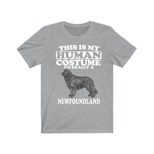 This Is My Human Costume I'm Really A Newfoundland Dog Shirt, Newfoundland Lover Shirt, Dog Shirt, Dog Funny Gift, Animal Adult Kids Image 1
