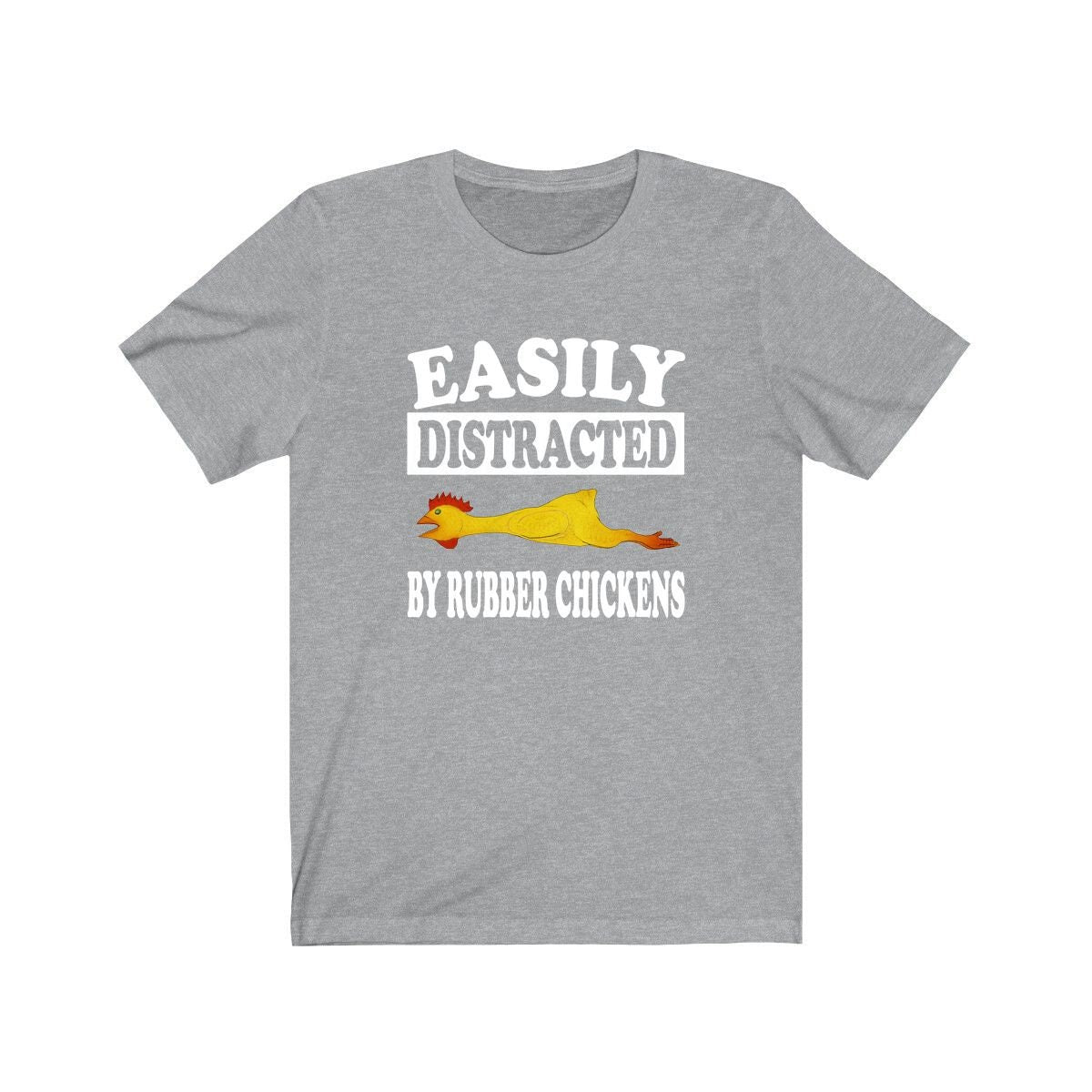 Easily Distracted By Rubber Chickens Shirt - rubber chicken print design