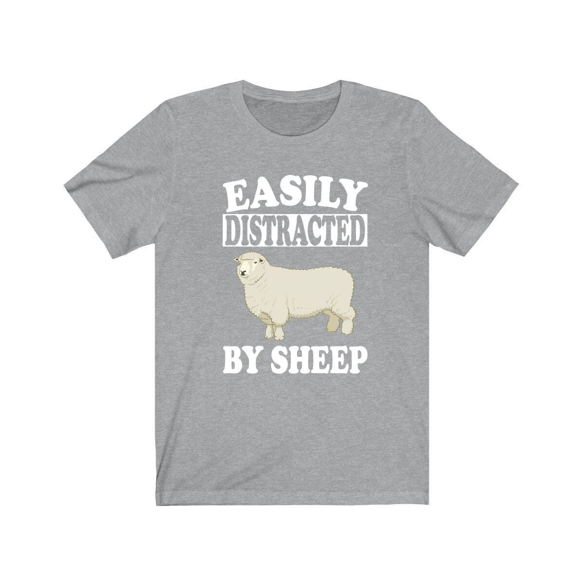 Easily Distracted By Sheep T-Shirt - sheep print design
