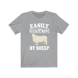 Easily Distracted By Sheep Shirt, Sheep Lover Shirt, Sheep Shirt, Sheep Funny Gift, Sheep Boy Girl Shirt Image 2