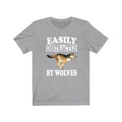 Easily Distracted By Wolves Shirt - wolf print design