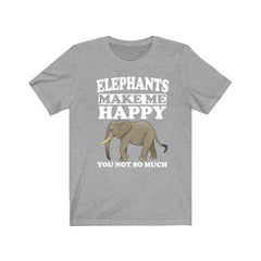 Elephants Make Me Happy Shirt - elephant print design