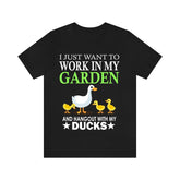 Work In My Garden Hang Out With My Ducks Shirt, Duck Lover Shirt, Duck Shirt, Duck Lover Gift, Duck Boy Girl Shirt Image 1