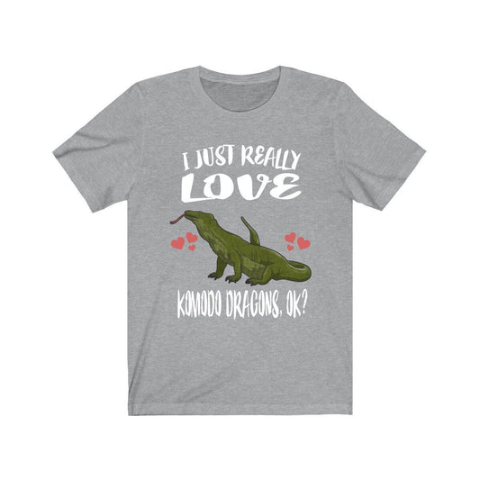 I just really love komodo dragons ok giant monitor lizard reptile tee