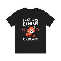 I Really Love Red Pandas T-Shirt - red panda print design