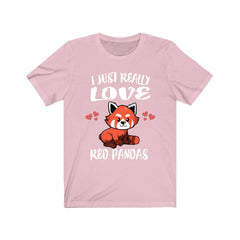 I Really Love Red Pandas T-Shirt - red panda print design