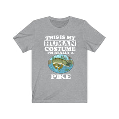 This Is My Human Costume I'm Really A Pike Fish Shirt - pike print design