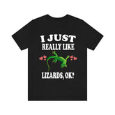 I Just Really Like Lizards Shirt, Lizard Lover Shirt, Lizard Shirt, Lizard Owner Shirt, Lizard Lover Gift, Lizard Boy Girl T-Shirt Image 1