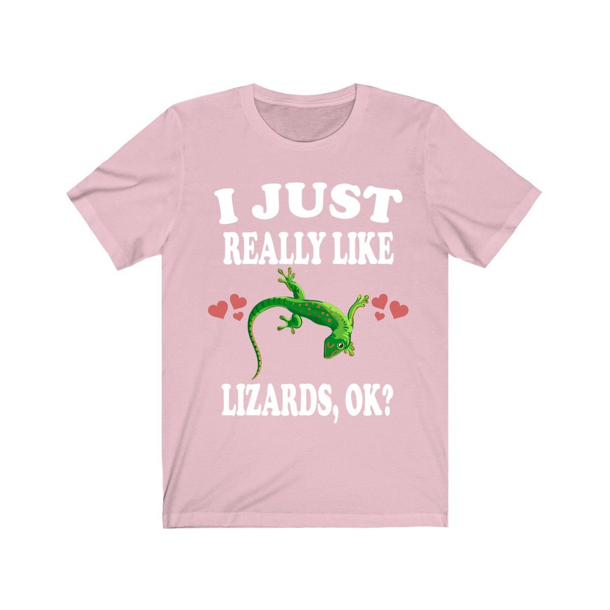 I just really like lizards reptile keeper pet lover tee