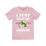 I Just Really Like Lizards Shirt, Lizard Lover Shirt, Lizard Shirt, Lizard Owner Shirt, Lizard Lover Gift, Lizard Boy Girl T-Shirt Image 4