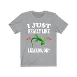 I Just Really Like Lizards Shirt, Lizard Lover Shirt, Lizard Shirt, Lizard Owner Shirt, Lizard Lover Gift, Lizard Boy Girl T-Shirt Image 3