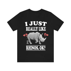 I just really like rhinos African wildlife conservation tee