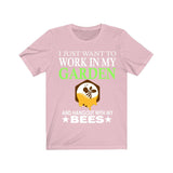 Work In My Garden Hangout With My Bees Shirt, Bee Lover Shirt, Bee Shirt, Bee Owner Shirt, Bee Lover Gift, Bee Boy Girl Shirt Image 4