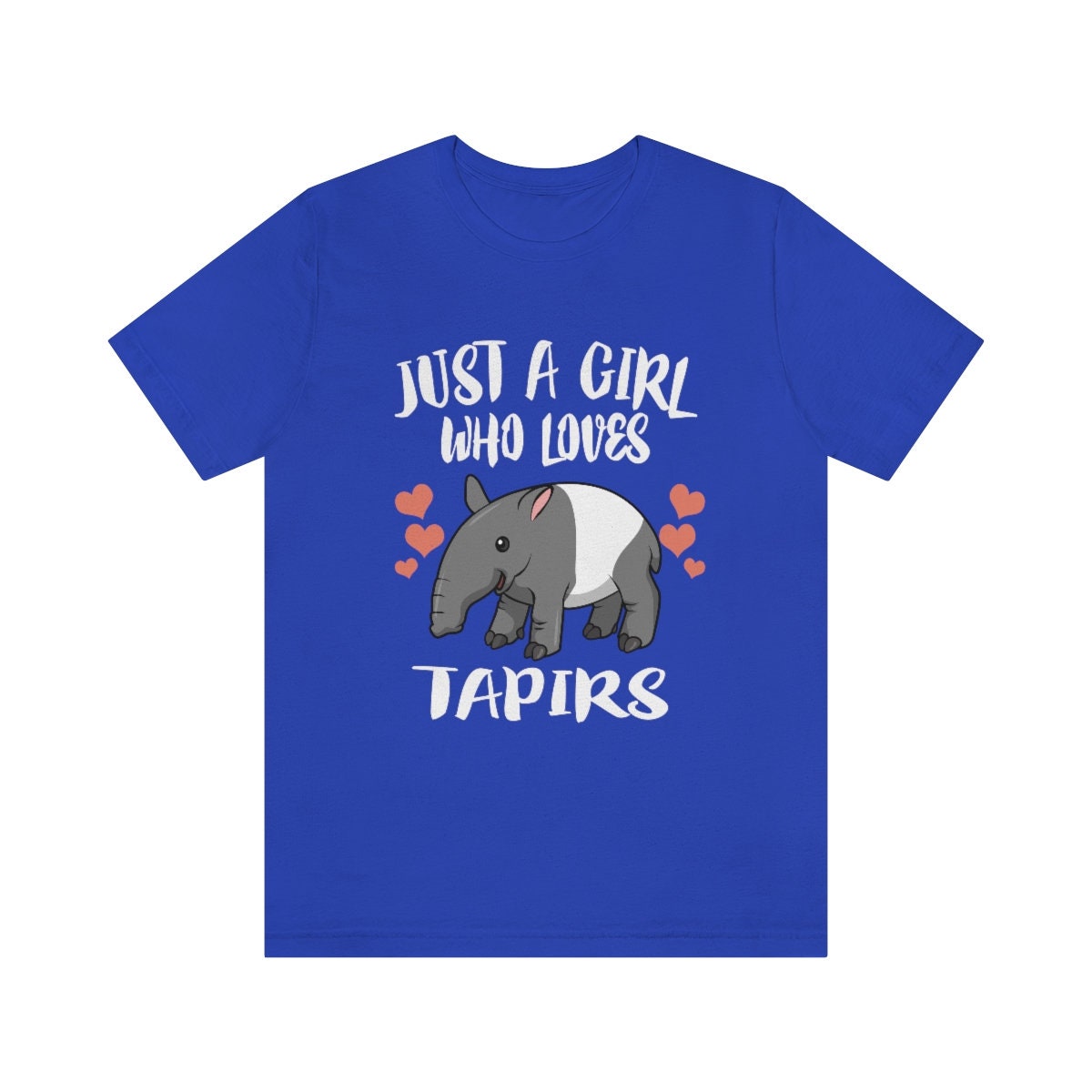 Just a girl who loves tapirs rainforest jungle mammal lover tee