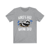 Wold's Best Skunk Dad Shirt, Skunk Lover Shirt, Skunk Shirt, Skunk Owner Shirt, Skunk Lover Boy Girl Shirt Image 1