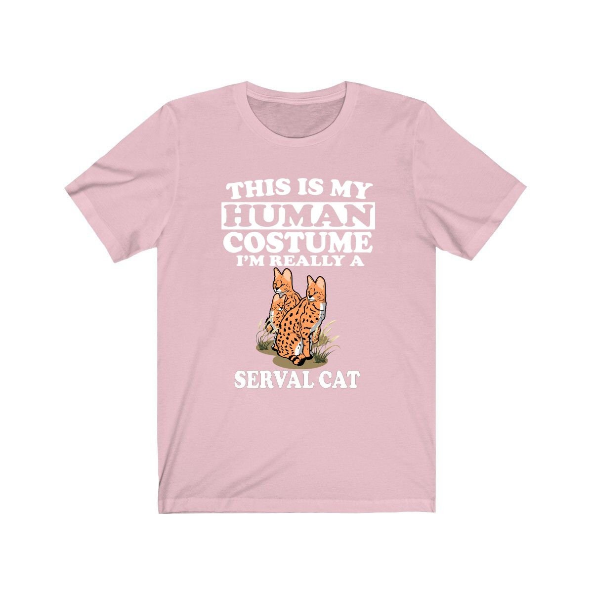 This Is My Human Costume I'm Really A Serval Cat Shirt - serval print design