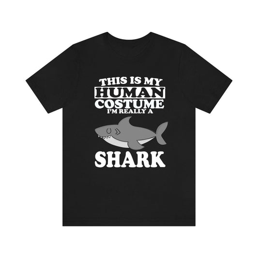 Shark Human Costume Shirt - shark print design