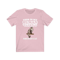 This Is My Human Costume I'm Really A Siberian Cat T-Shirt - siberian cat print design