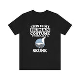 This Is My Human Costume I'm Really A Skunk Shirt, Skunk Lover Shirt, Skunk Shirt, Skunk Funny Gift, Animal Adult Kids Shirt Image 1