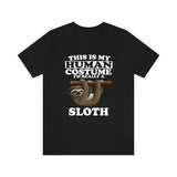 This Is My Human Costume I'm Really A Sloth Shirt, Sloth Lover Shirt, Sloth Shirt, Sloth Funny Gift, Animal Adult Kids Shirt Image 2