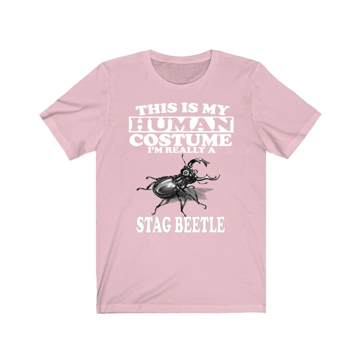 This is my human costume I am really a stag beetle insect tee