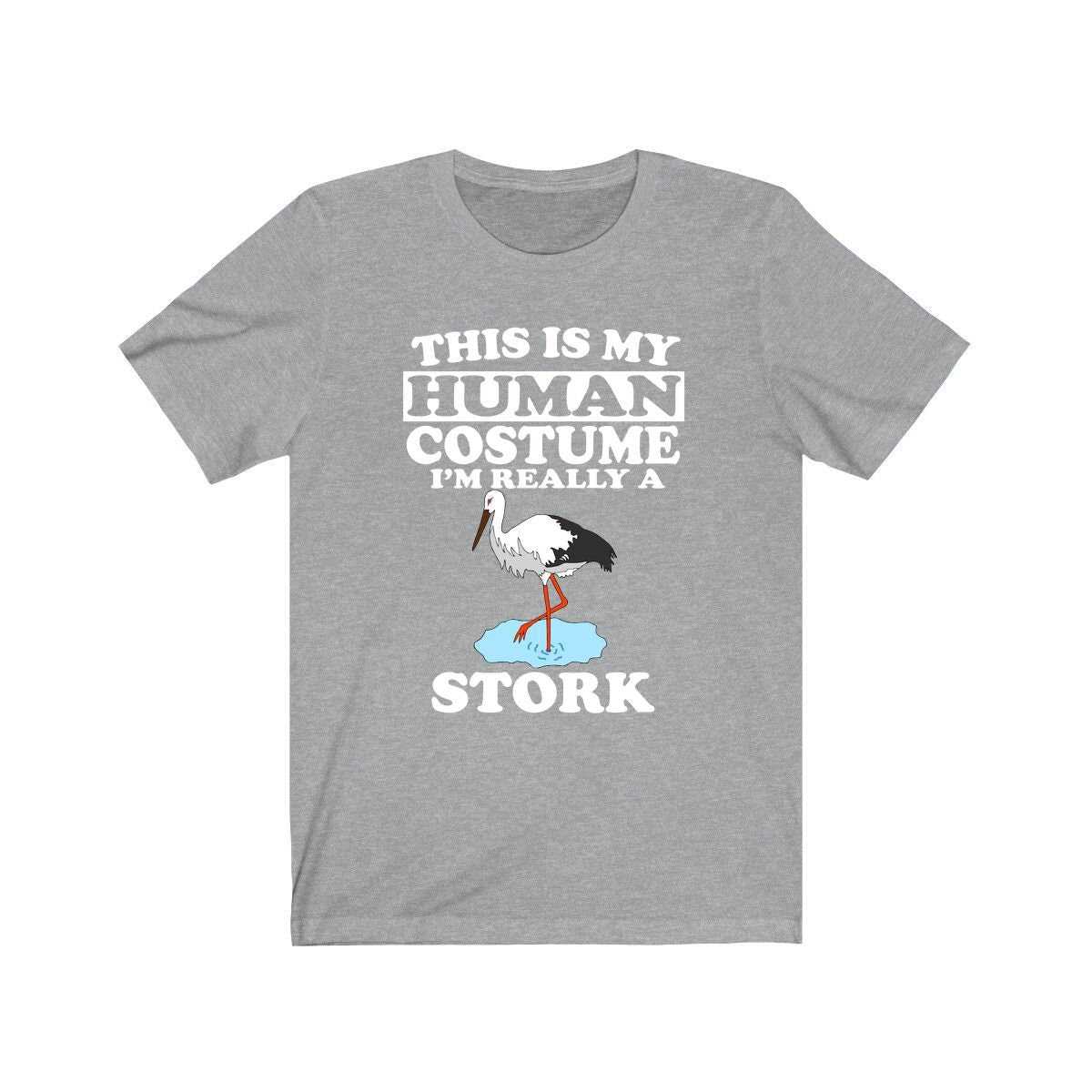 This Is My Human Costume I'm Really A Stork Bird Shirt - stork print design