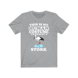 This Is My Human Costume I'm Really A Stork bird Shirt, Stork bird Lover Shirt, Stork bird Shirt, Birding Funny Gift, Animal Adult Kids Image 3