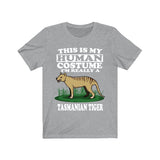 This Is My Human Costume I'm Really A Tasmanian Tiger Shirt, Tasmanian Tiger Lover Shirt, Tasmanian Tiger Funny, Animal Adult Kids Image 3