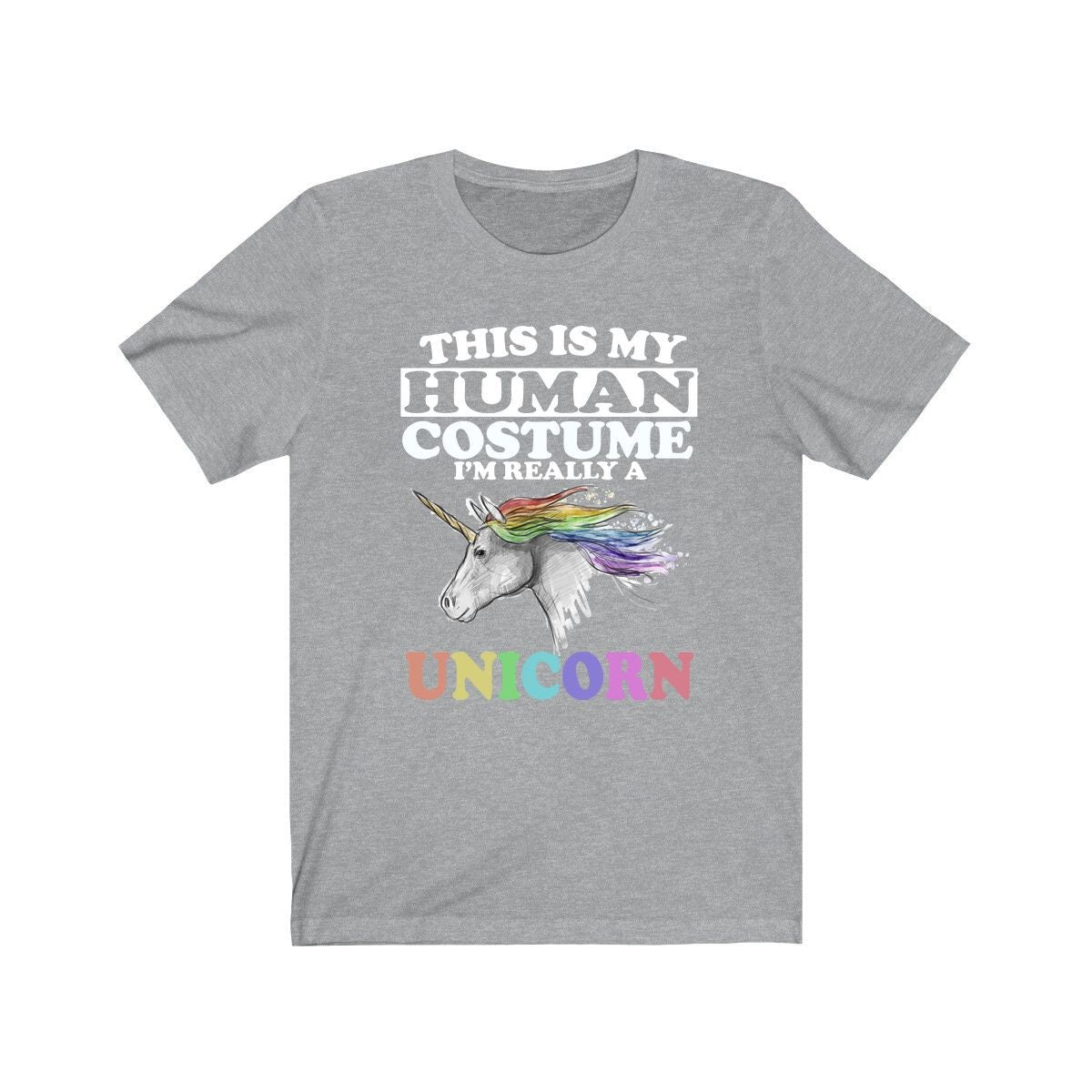 This Is My Human Costume I'm Really A Unicorn Shirt - unicorn print design