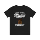 This Is My Human Costume I'm Really A Wildebeest Shirt, Wildebeest Lover Shirt, Wildebeest  Shirt, Funny Wildebeest Gift, Animal Adult Kids Image 2