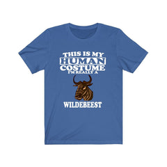 This Is My Human Costume I'm Really A Wildebeest Shirt - wildebeest print design