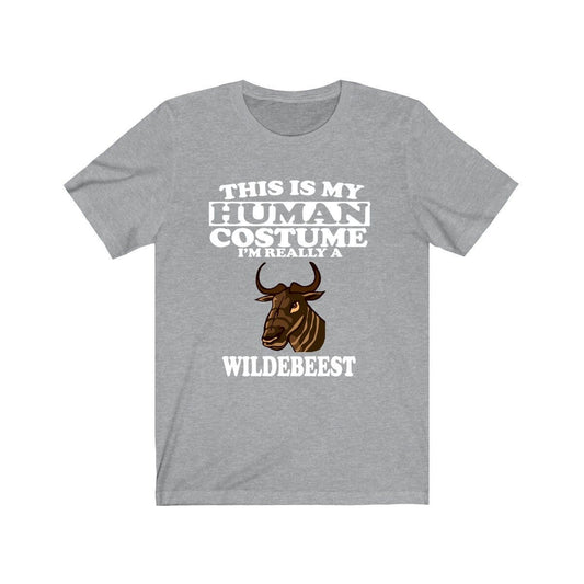 This Is My Human Costume I'm Really A Wildebeest Shirt - wildebeest print design