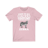 This Is My Human Costume I'm Really A Zebra Shirt, Zebra Lover Shirt, Zebra Shirt, Funny Zebra Gift, Animal Adult Kids Image 4