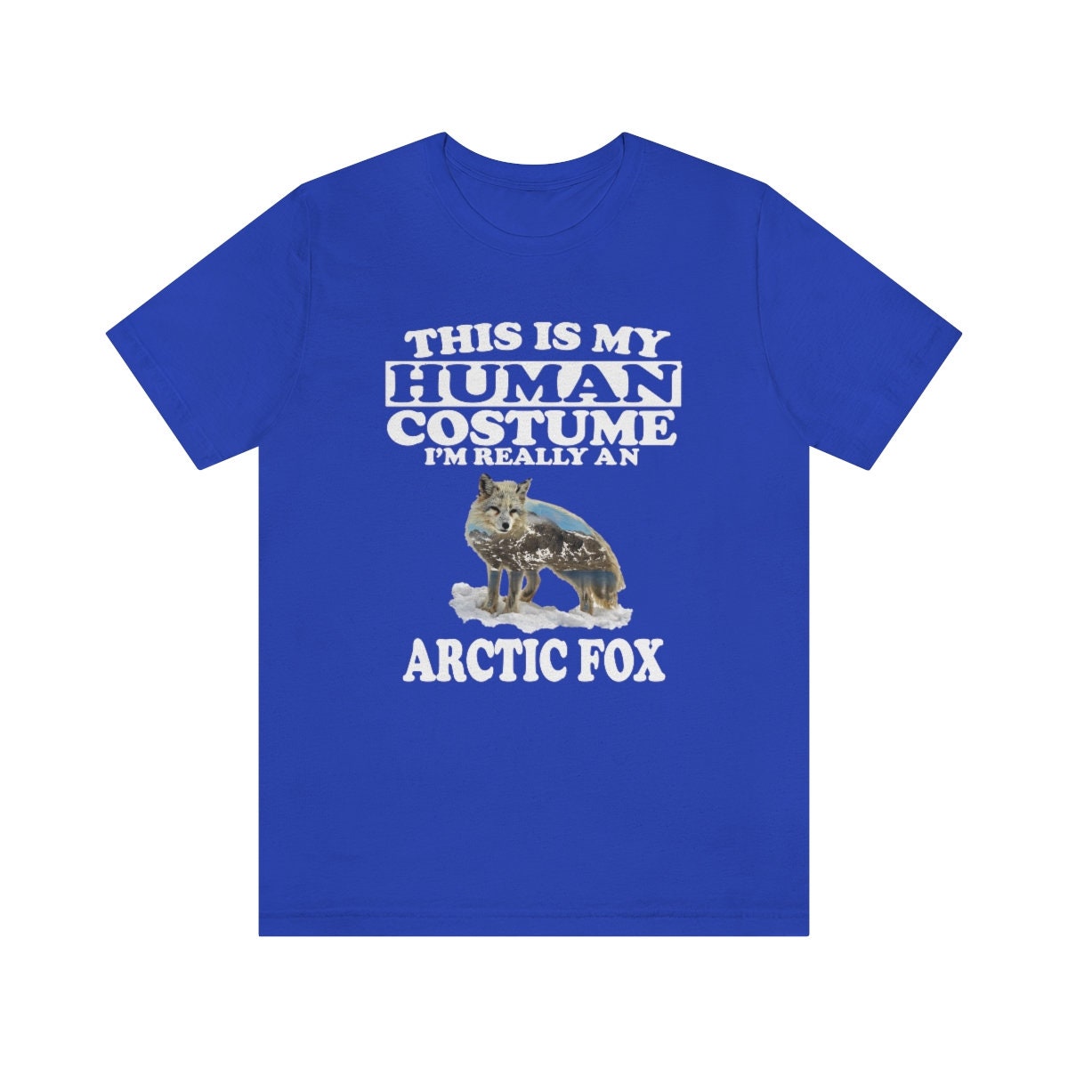 This Is My Human Costume I'm Really An Arctic Fox T-Shirt - arctic fox print design