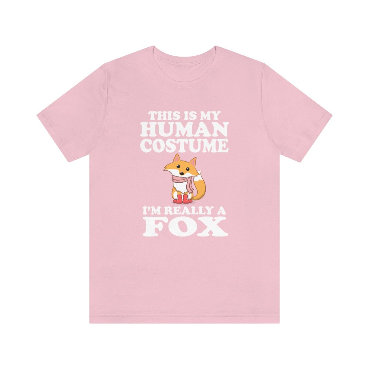 This is my human costume I am really a fox funny vulpine tee