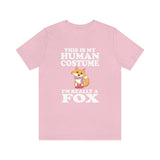 This Is My Human Costume I'm Really A Fox Shirt, Fox Lover Shirt, Fox Shirt, Funny Fox Gift, Animal Adult Kids Image 3