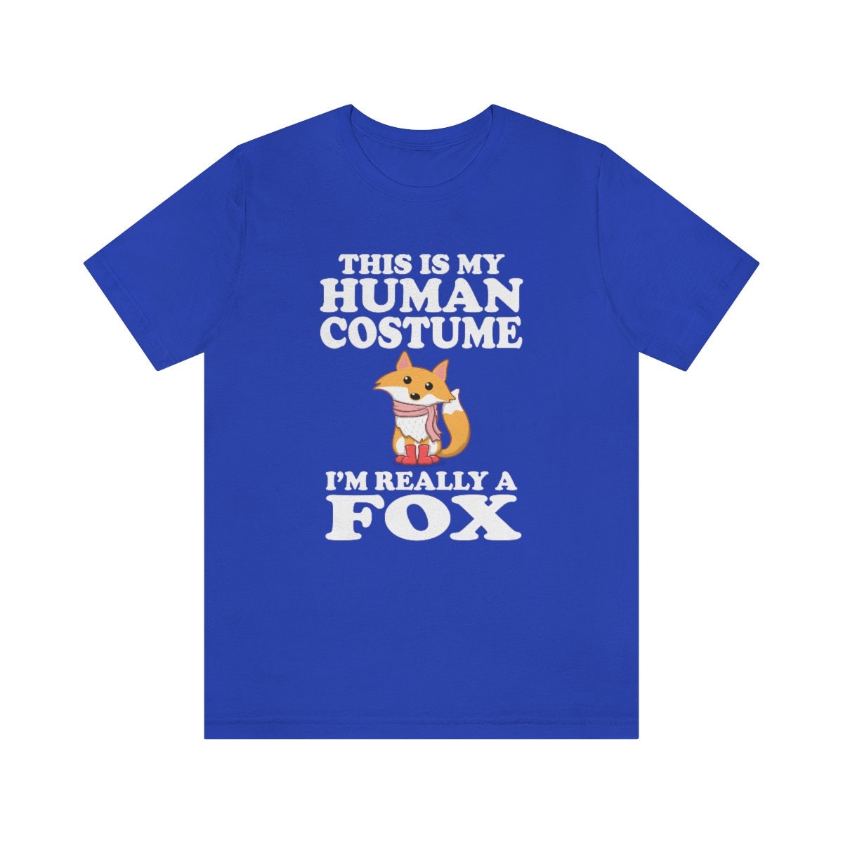 This is my human costume I am really a fox funny vulpine tee