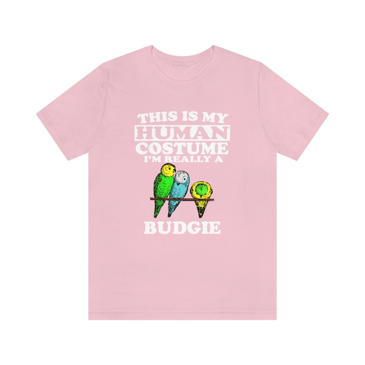 This Is My Human Costume I'm Really A Budgie Bird Shirt - budgie print design