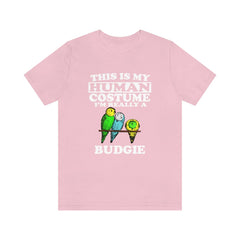 This Is My Human Costume I'm Really A Budgie Bird Shirt - budgie print design