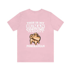 This is my human costume I am really a pomeranian fluffy dog tee
