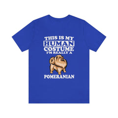This is my human costume I am really a pomeranian fluffy dog tee
