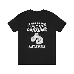This Is My Human Costume I'm Really A Rattlesnake Snake Shirt - rattlesnake print design