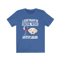 Drink Wine And Pet My Labrador Shirt - Labrador print design