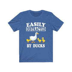 Easily Distracted By Ducks T-Shirt - duck print design