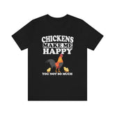 Chickens Make Me Happy Shirt, Chicken Lover Shirt, Chicken Gift, Chicken Shirt, Chicken Lover Shirt, Adult Toddler Kids Gift T-Shirt Image 1