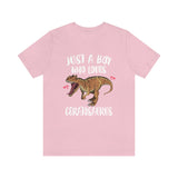 Just A Boy Who Loves Ceratosaurus Dinosaur Shirt, Ceratosaurus Lover Shirt, Ceratosaurus Shirt, Dinosaur Lover Shirt, Dinosaurs Adult Kids Image 4