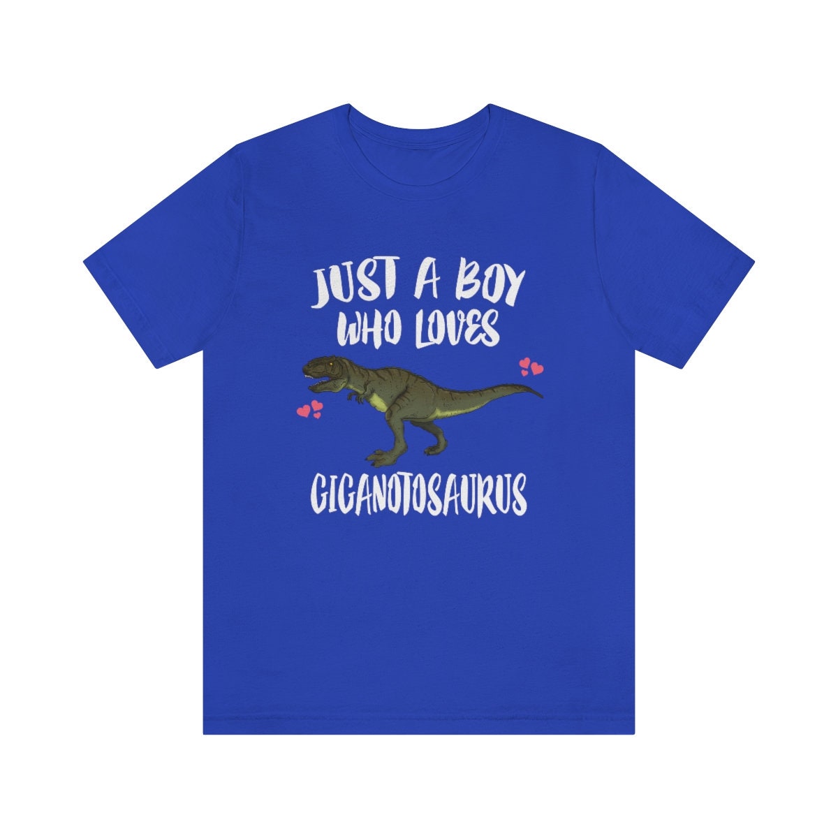 Just A Boy Who Loves Giganotosaurus Dinosaur Shirt - giganotosaurus print design